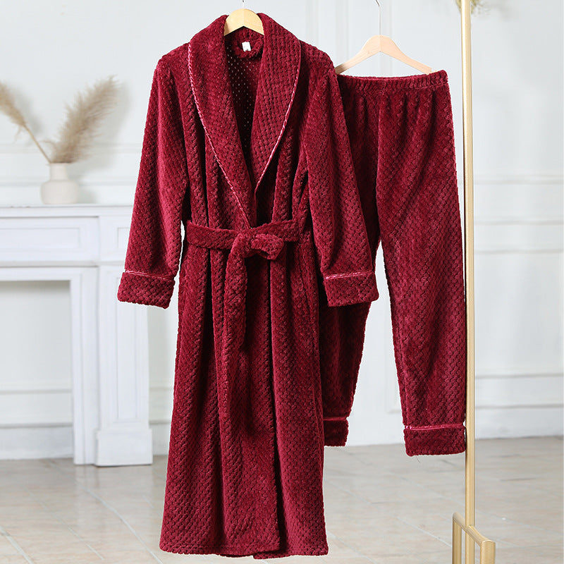Women's Flannel Pyjama Set | Nightgown & Trousers