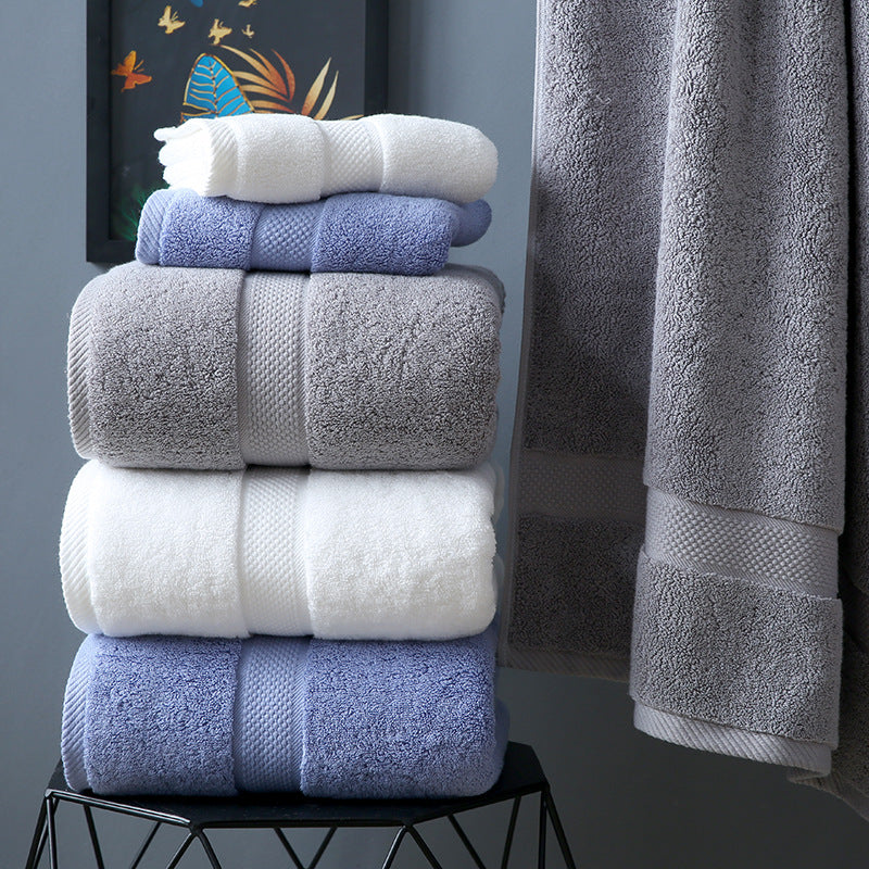 Premium Long-Staple Cotton Bath Towel | Thick Jacquard | 80×160cm