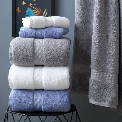 Premium Long-Staple Cotton Bath Towel | Thick Jacquard | 80×160cm