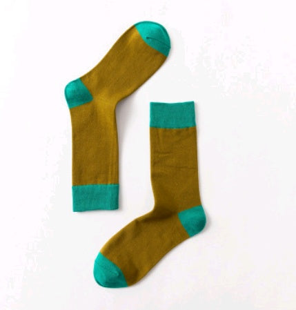 Men’s Novelty Jacquard Cotton Socks 10 Patterns Fireworks Christmas Tree