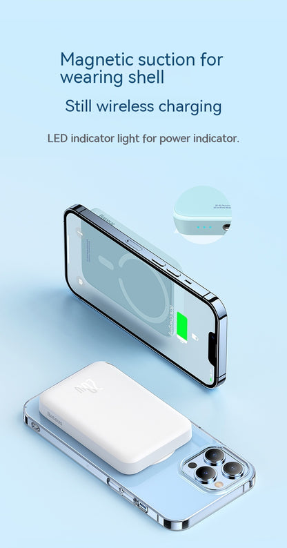 Magnetic Wireless Power Bank – 15W Wireless & 20W Fast Charging 5000mAh & 10000mAh