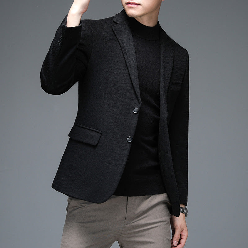 Men's Wool Blend Smart-Casual Coat – Relaxed Fit | 165–190cm