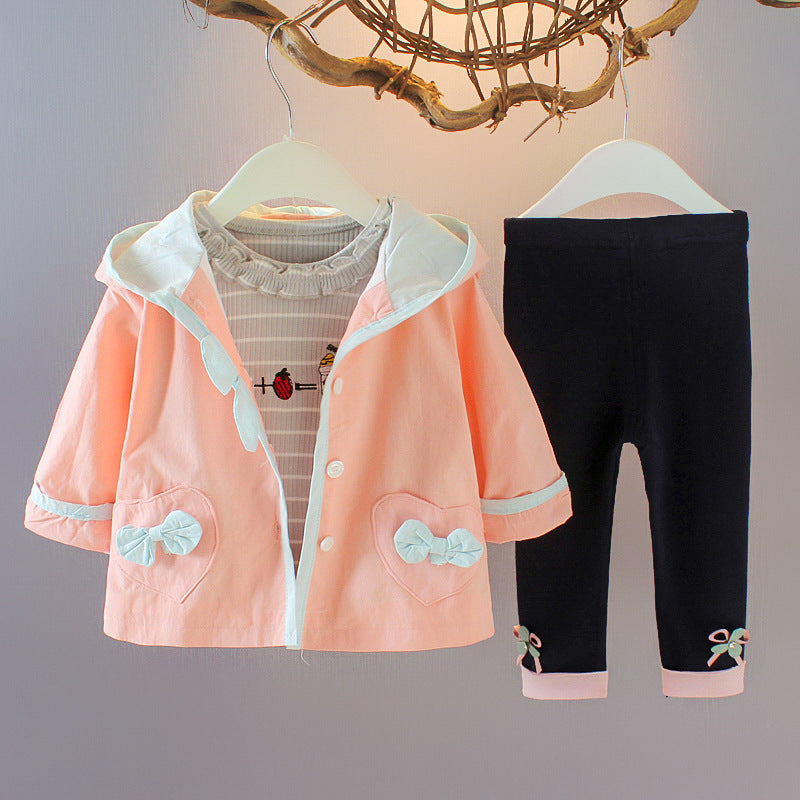 Baby & Toddler Cartoon Three-Piece Set | Long Sleeve