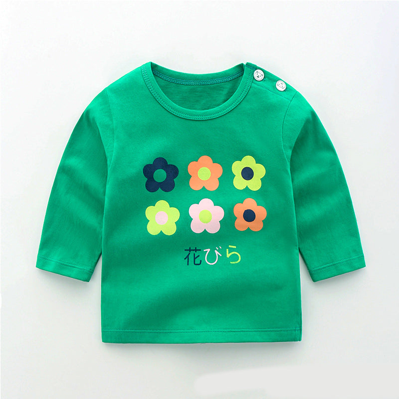 Baby & Kids Cotton Long Sleeve T-Shirt – 12 Print Styles