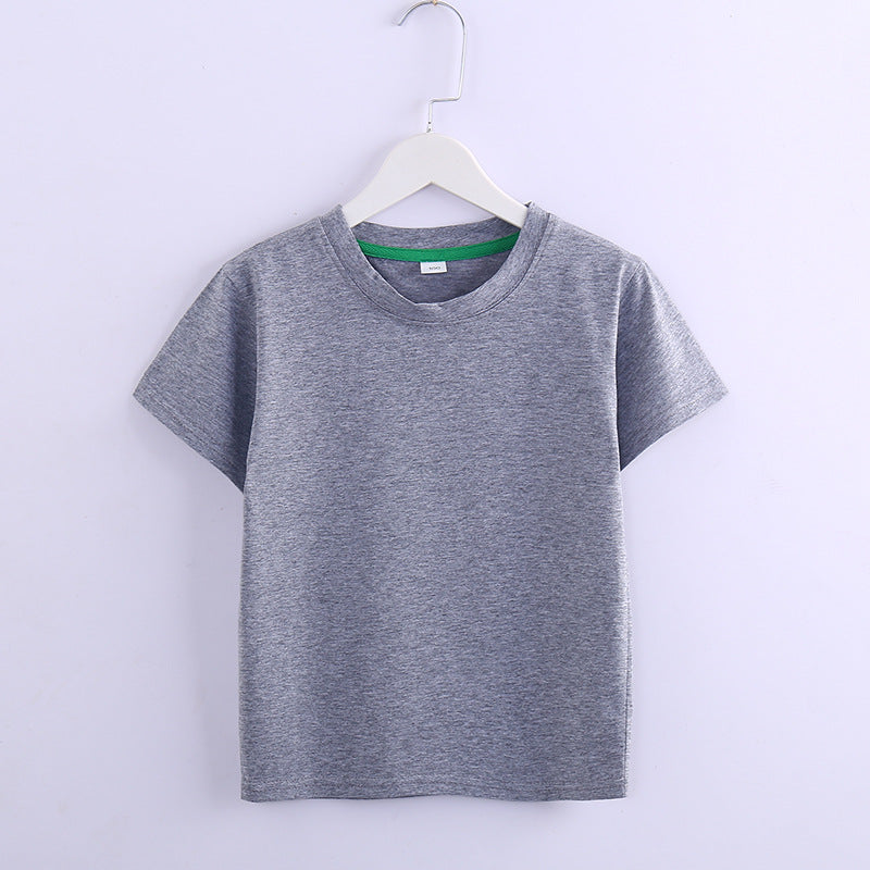 Children's Solid Colour Short Sleeve T-Shirt | 8 Colours