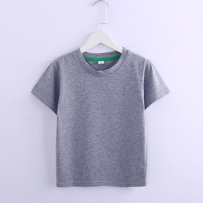 Children's Solid Colour Short Sleeve T-Shirt | 8 Colours