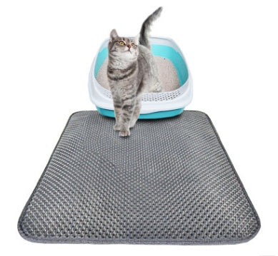 Waterproof Honeycomb Cat Litter Mat | EVA Foam Double-Layer Trapper