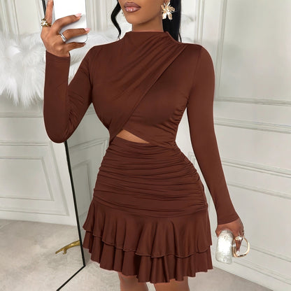 Women's Bodycon Long Sleeve Mini Dress | Milk Silk