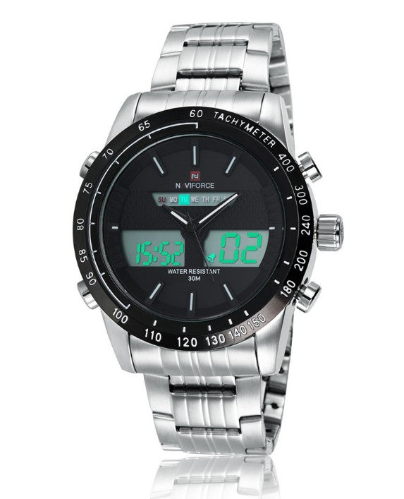 Men's 47mm Sports Watch – Japanese Quartz, Luminous, 30M Waterproof