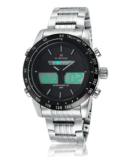 Men's 47mm Sports Watch – Japanese Quartz, Luminous, 30M Waterproof