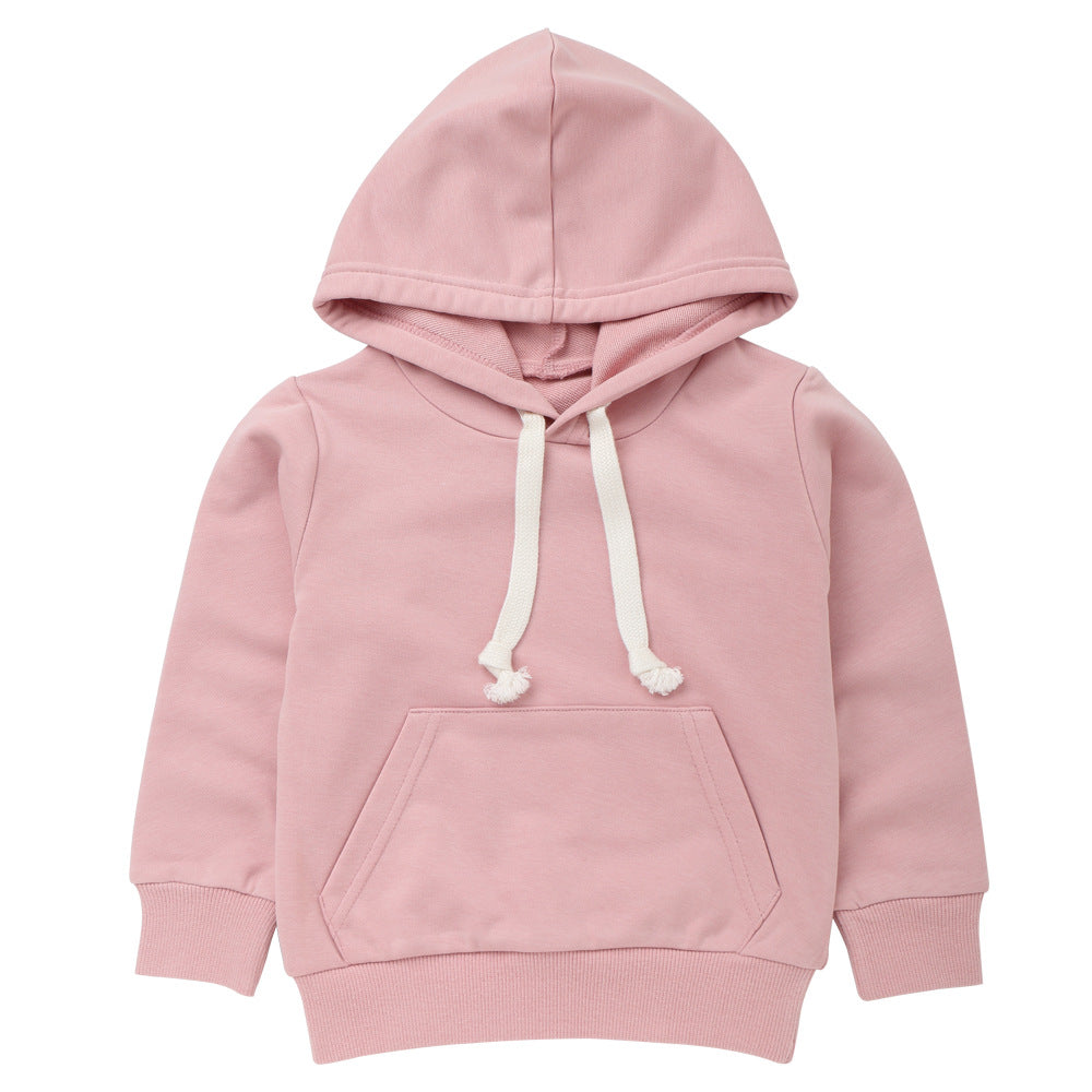 Children's 95% Cotton Hooded Sweatshirt | Kids Casual Hoodie 90-140cm