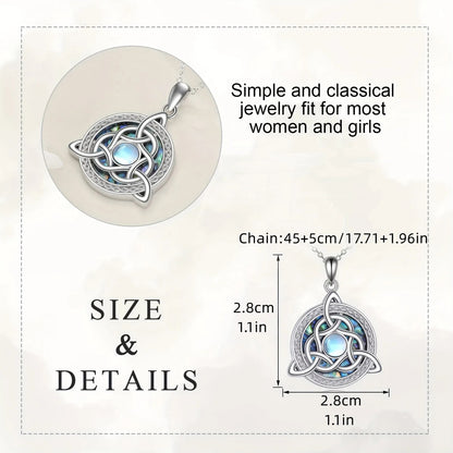 Celtic Knot Pendant Necklace in Zinc Alloy
