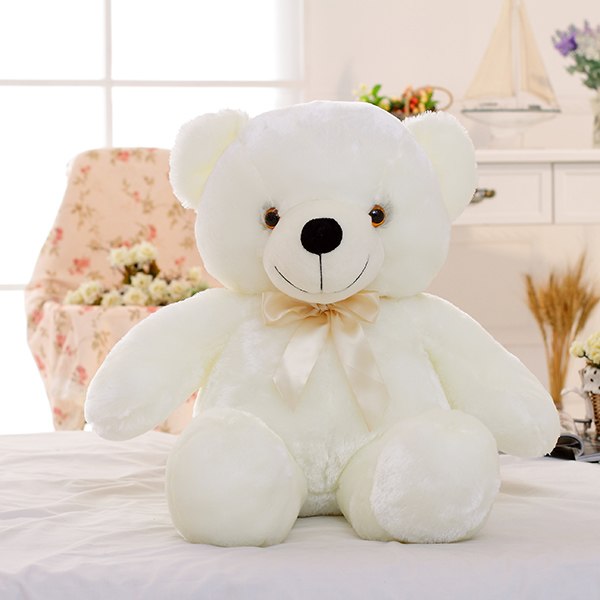 LED Light-Up Teddy Bear Plush Toy - Colour Changing Glow Bear for Kids