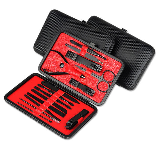 15-Piece Stainless Steel Nail Clipper & Manicure Set | 3 Colours