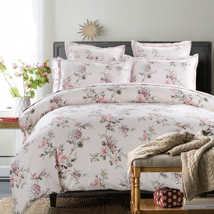 Long-Staple Cotton Bedding Set 4 Piece | 7 Colours, 3 Sizes