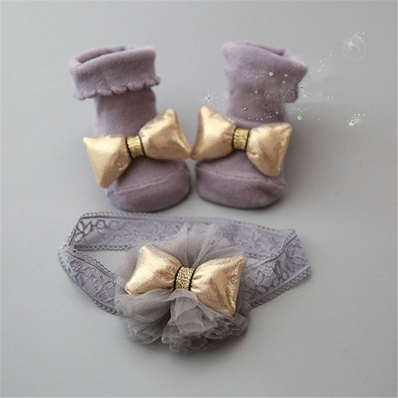 Bow & Zircon Hair Headband | Combed Cotton in 6 Colours