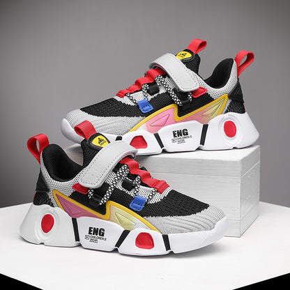 Children's Breathable Sports Trainers | Soft Sole PU Mesh Shoes