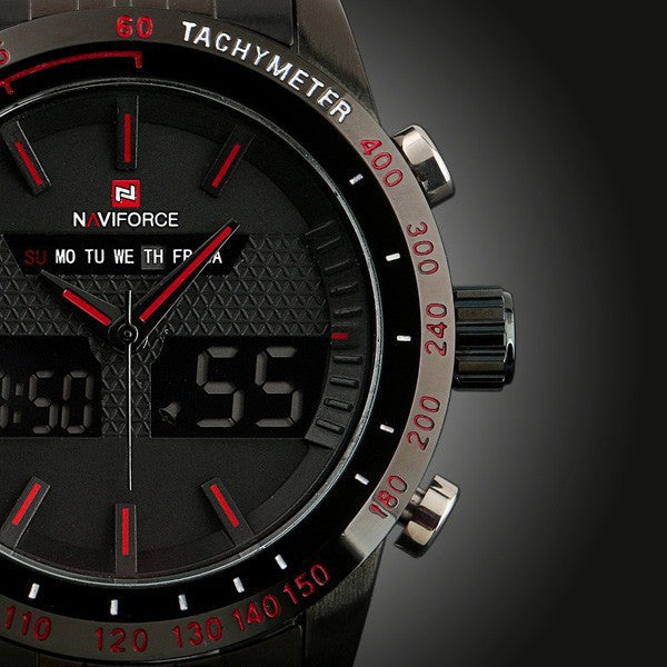 Men's 47mm Sports Watch – Japanese Quartz, Luminous, 30M Waterproof