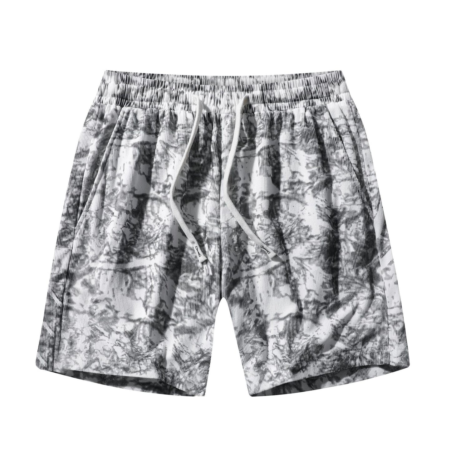 Men's Corduroy High-Waist Sports Shorts