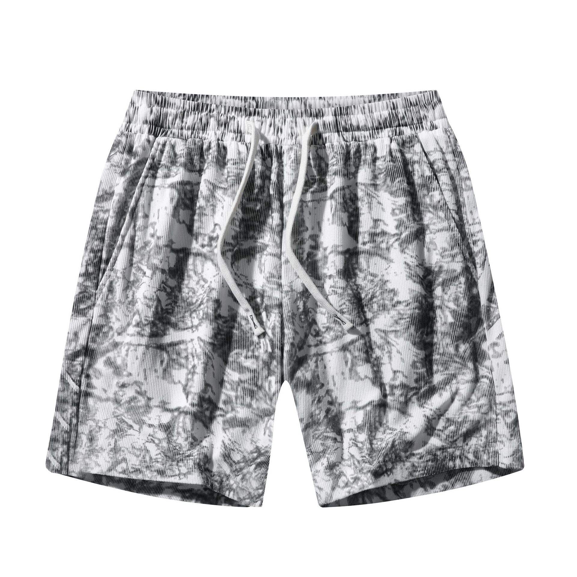 Men's Corduroy High-Waist Sports Shorts