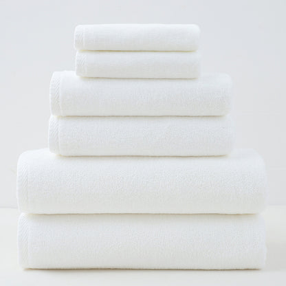 Pure Cotton 6-Piece Towel Set | Bath, Hand & Face Towels | 5 Colours