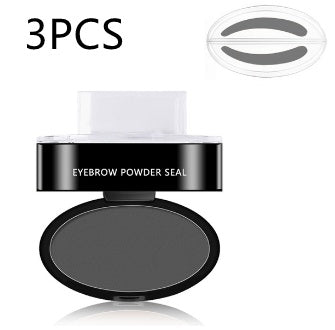 Eyebrow Stamp Powder Kit – Waterproof, 3 Shapes & Shades, Multi-Pack