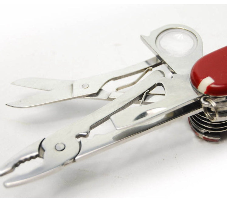 20-in-1 Stainless Steel Multi-Tool Pocket Knife – 91mm EDC Folding Knife Pliers, Saw & Scissors