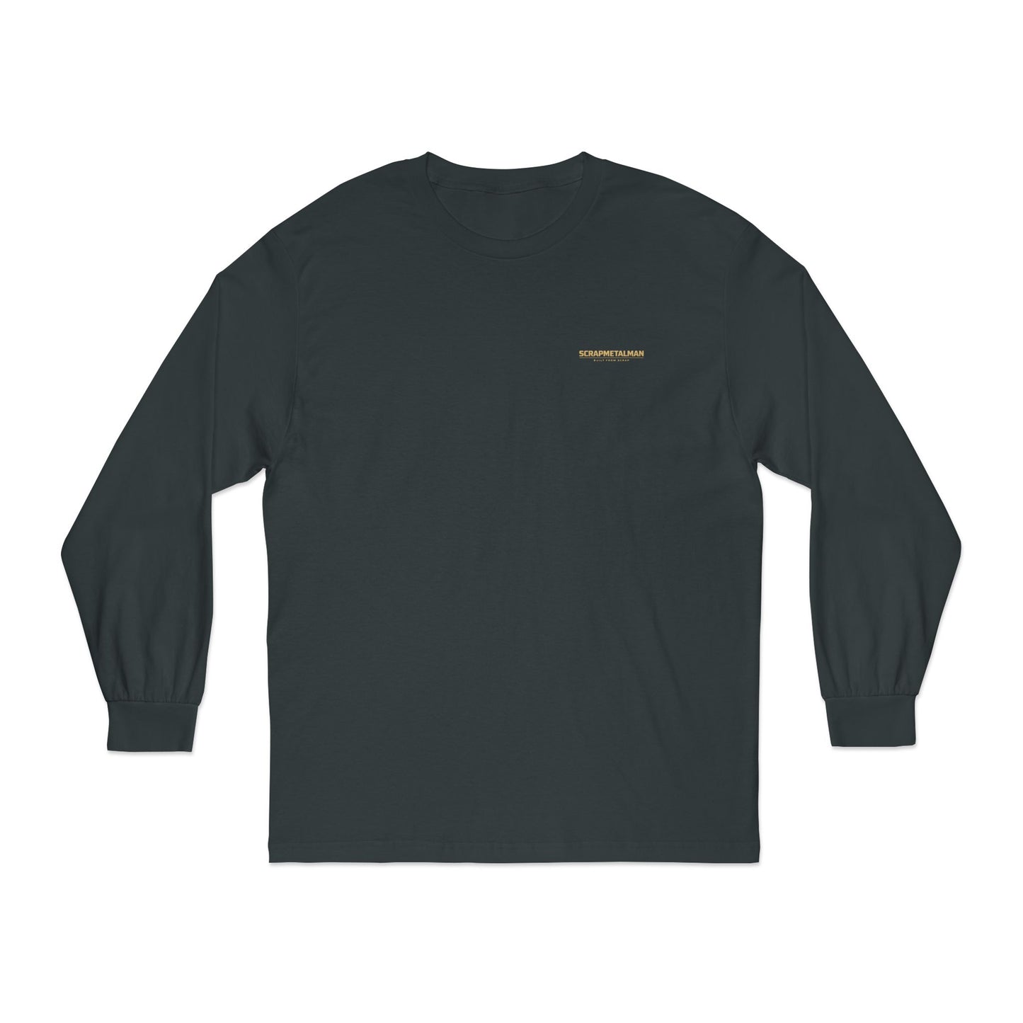 'Good Vibes Only' Long Sleeve Tee | Minimalist White & Gold