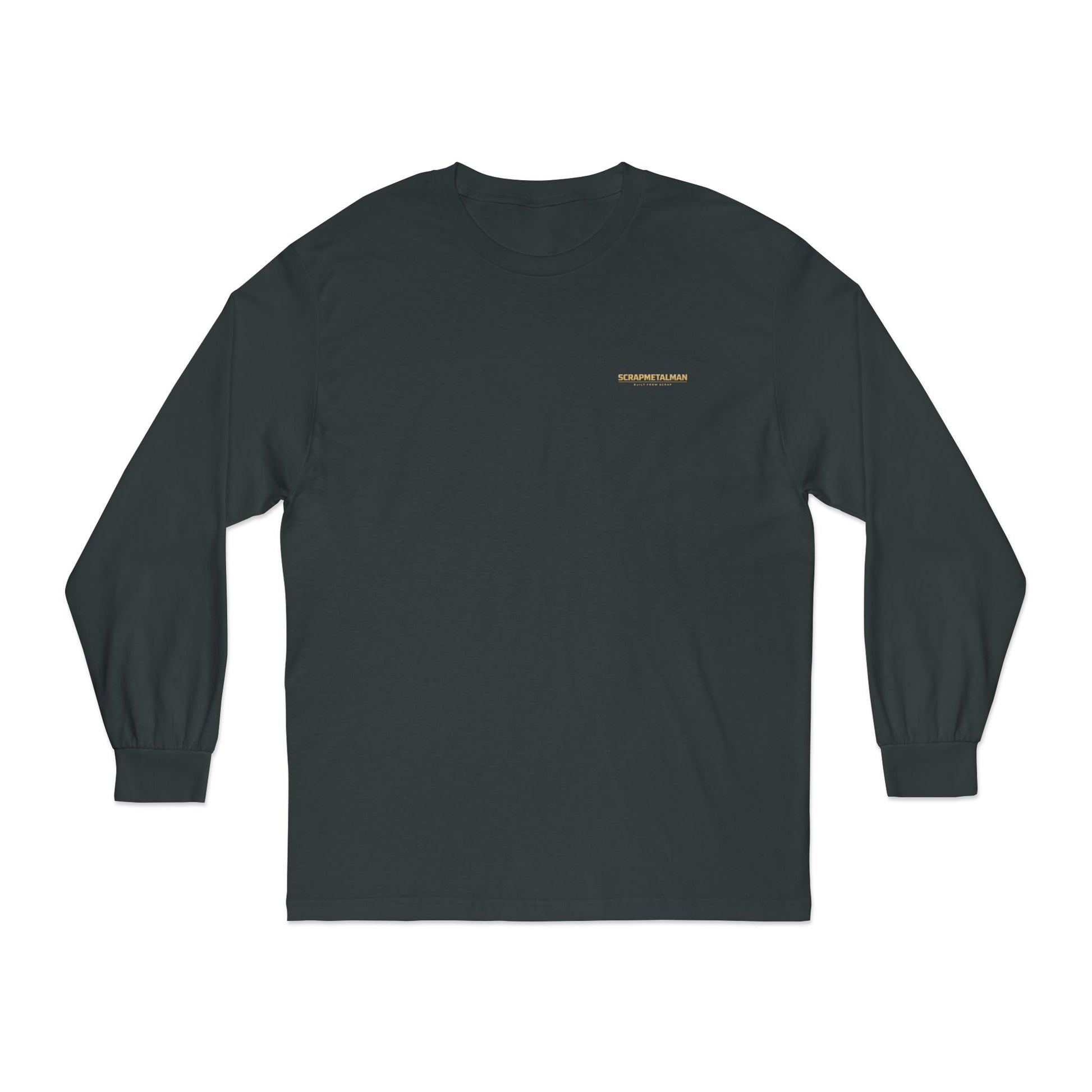 'Good Vibes Only' Long Sleeve Tee | Minimalist White & Gold