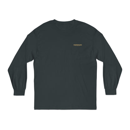 'Good Vibes Only' Long Sleeve Tee | Minimalist White & Gold