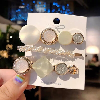 Geometric Resin Hair Clip – Polished Barrette | 15 Styles