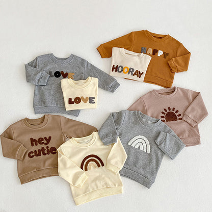 Children's Cartoon Print Cotton Sweatshirt | Baby & Toddler Round Neck Top