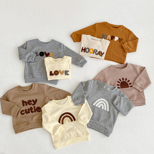Children's Cartoon Print Cotton Sweatshirt | Baby & Toddler Round Neck Top