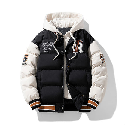Men's Slim Fit Padded Winter Jacket | M–4XL | Black, Caramel, Green