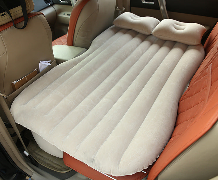 Inflatable Car Bed – Flocked, Universal 5-Seater Fit, 8 Colours