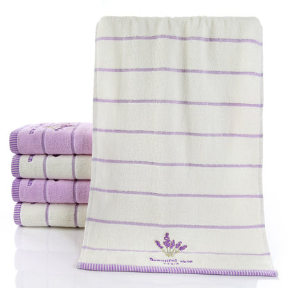 Pure Cotton Embroidered Face & Hand Towel 34x74cm