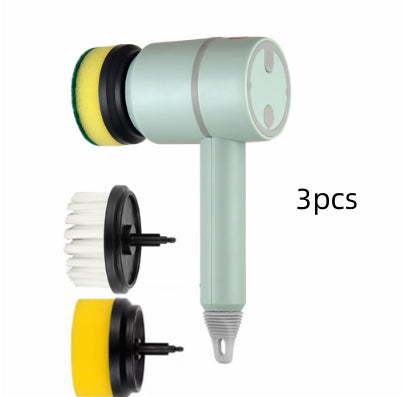 Electric Spin Scrubber Brush — USB Rechargeable Power Cleaning Brush with Interchangeable Heads