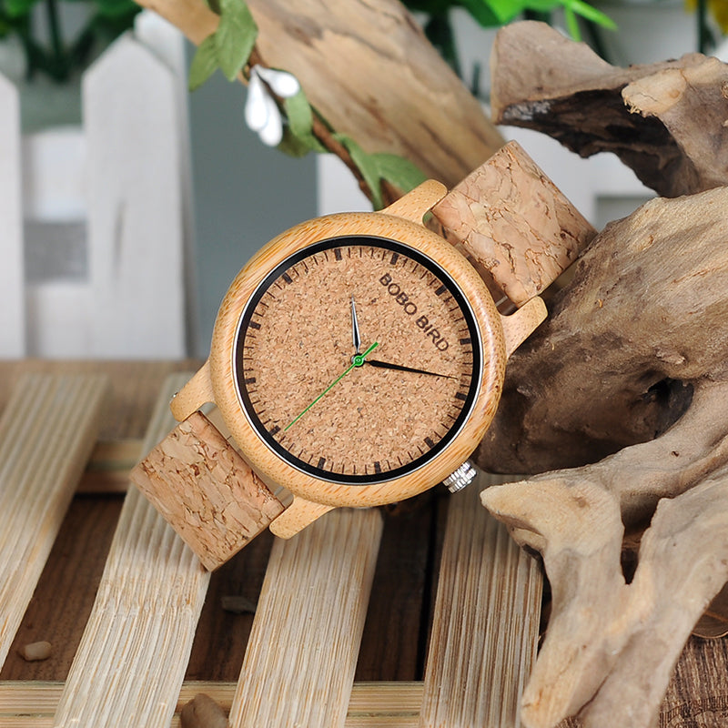 BOBO BIRD Natural Bamboo Watch – Eco-Friendly Men’s & Women’s