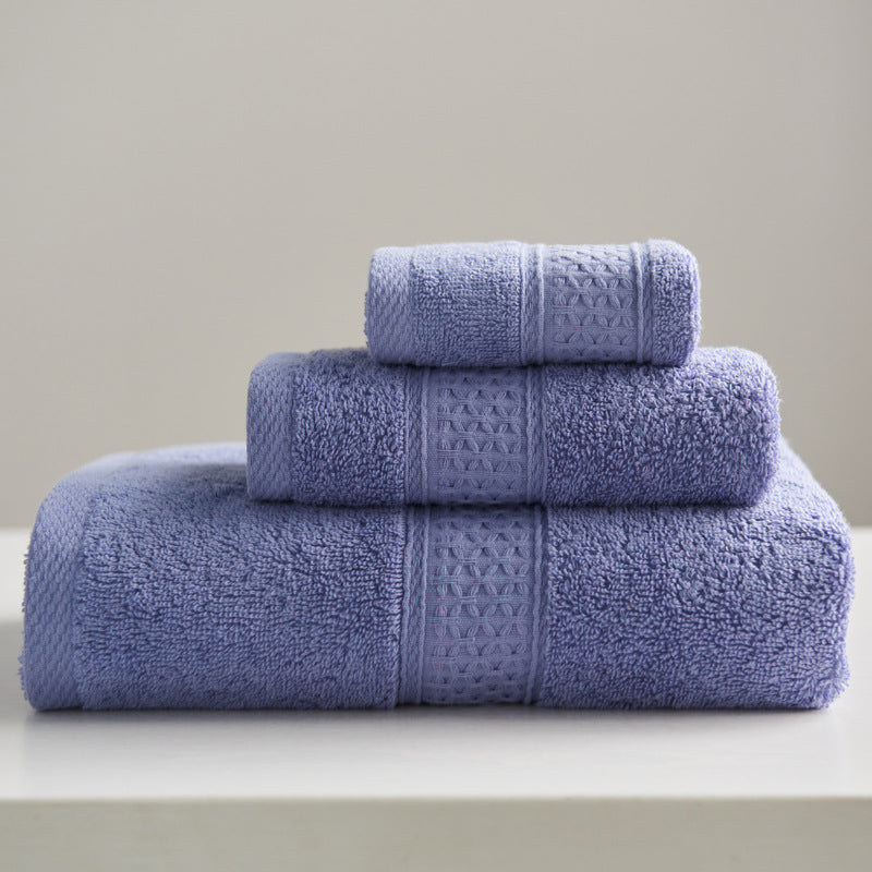 3-Piece Cotton Towel Set | Face, Hand & Bath Towel