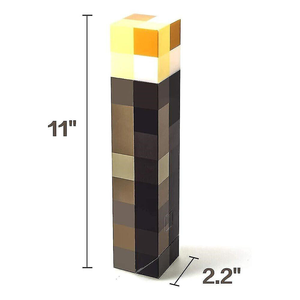 Pixel Game Torch LED Night Light | USB Rechargeable Kids Room Decor