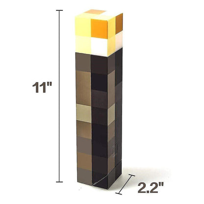 Pixel Game Torch LED Night Light | USB Rechargeable Kids Room Decor
