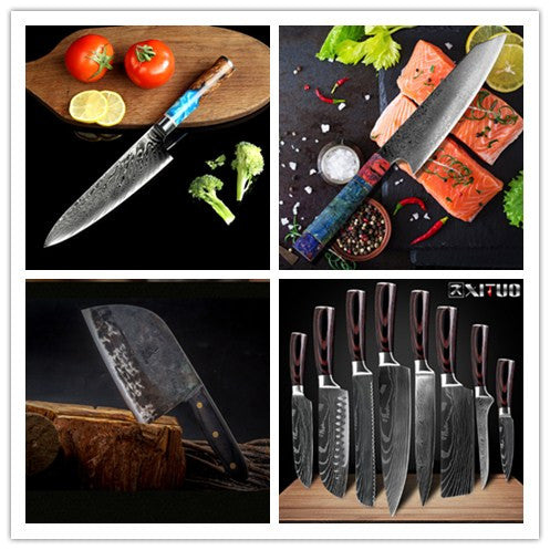Professional Kitchen Knife Sets – Chef's, Japanese & Damascus Steel