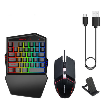HXSJ K99 Bluetooth Mobile Gaming Keyboard & Mouse Set – One-Handed FPS