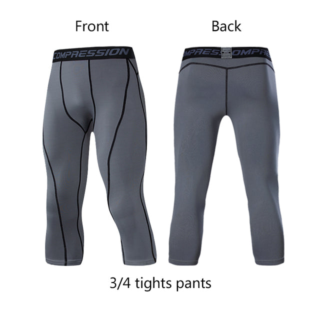 Men's Compression Pants – Sports Leggings, Multiple Colours, S–3XL