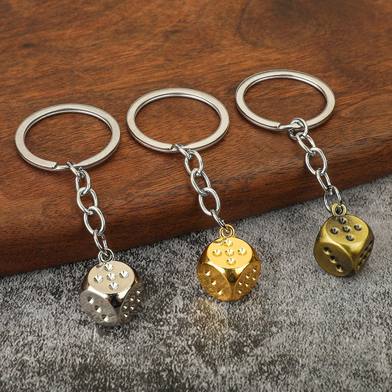 Zinc Alloy Playing Cards, Dice & Mahjong Keychain