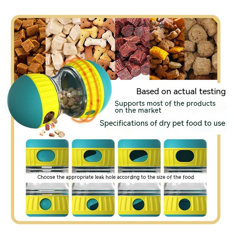 Treat-Dispensing Dog Tumbler Toy | Adjustable Puzzle Feeder for Dogs