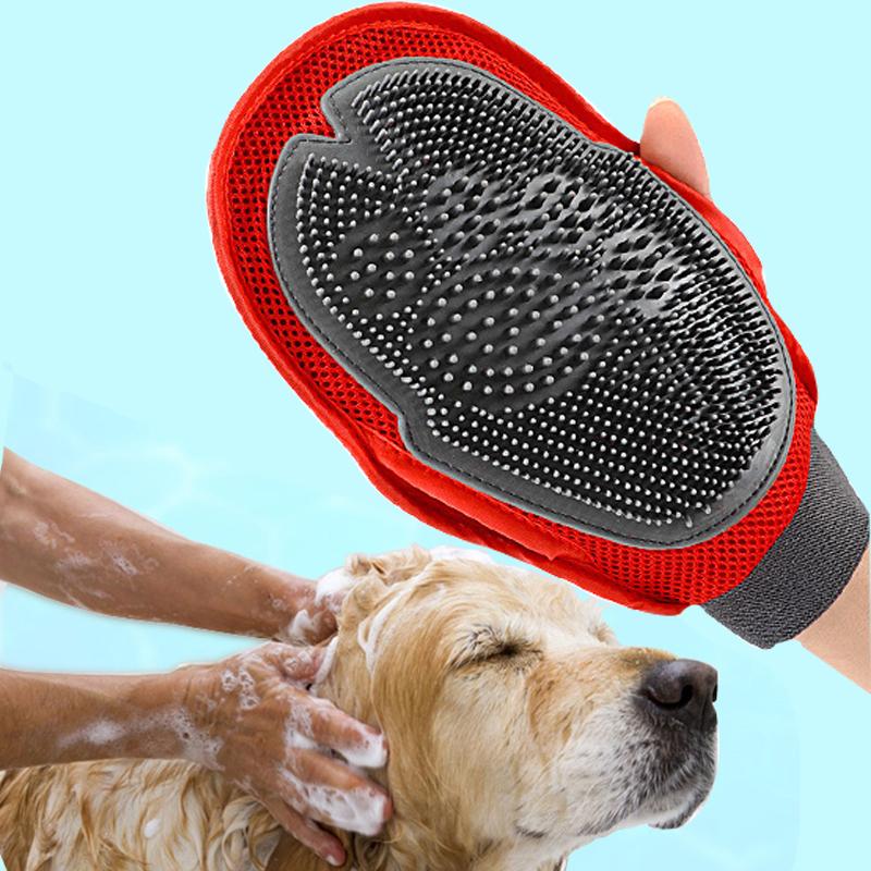 Dog Grooming & Massage Brush | Soft TPR Bristles