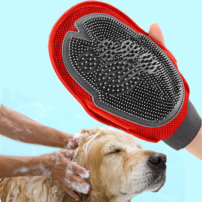 Dog Grooming & Massage Brush | Soft TPR Bristles