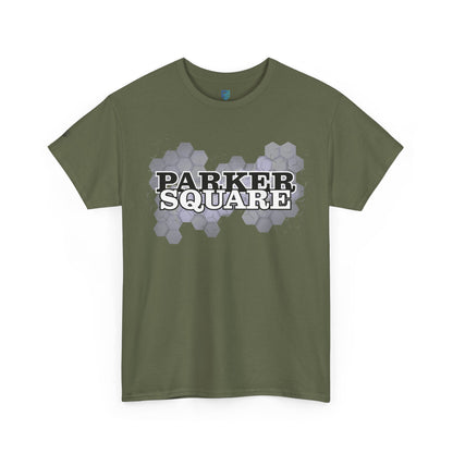 Parker Square T‑Shirt — Retro Campus Logo Tee