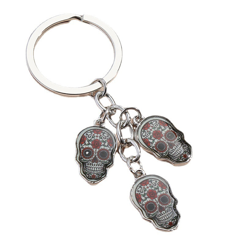 Dripping Oil Alloy Charm Keychain | Owl, Ladybug & Ghost Face | JP Collections